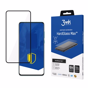 Sustiprintas grūdintas stiklas 3mk HardGlass Max juodas Huawei P40 Pro / P40 Pro+