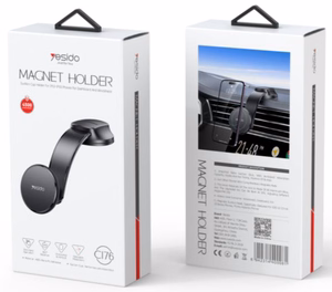 YESIDO MAGNET, CAR HOLDER C176 MAGSAFE juodas