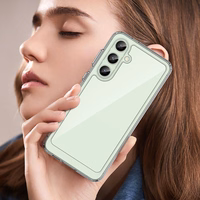 Kosmoso dėklas su gelio rėmu Samsung Galaxy S24 FE - permatomas