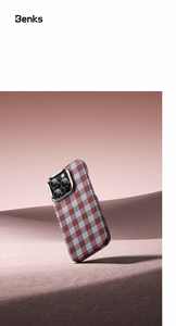 Benks Magnetic Armor Vichy Kevlar Case (RF66) for Iphone 16 Pro Max red