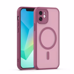 Mag Matt Чехол для iPhone 12 6,1" бордовый защита камеры