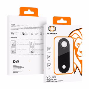 Grūdintas stiklas Tel Protect 95% AR+AF Full Metal Kameros apsauga kamerai skirtas Iphone 17 Air juodas (kameros modulis)
