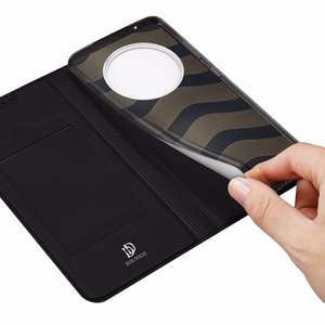 Dux Ducis Skin Pro dėklas Realme 11 Flip kortelių dėklas su stovu - juodas