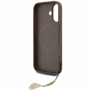 Guess 4G Charms Collection Magnetinis dėklas telefonui iPhone 17 - rudas