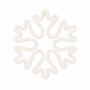 Forever Light FLNE20 snowflake-shaped Christmas LED neon light, white