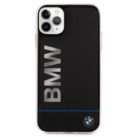 BMW Signature spausdintas logotipas dėklas iPhone 11 Pro Max - juodas