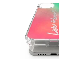 Ringke Fusion Design dėklas su TPU buferiu iPhone 12 Pro Max rožinis-žalias (GNAP0028)