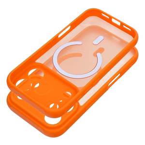 FULL MATTE MAG COVER dėklas telefonui suderinamas su Magnetiniu įkrovimu IPHONE 14 hermes oranžinė