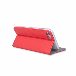 Išmanusis Magnet dėklas for Motorola Moto G75 raudonas