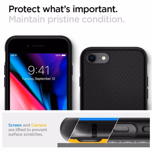 Spigen чехол Liquid Air для iPhone 7 / 8 / SE 2020 / SE 2022 чёрный