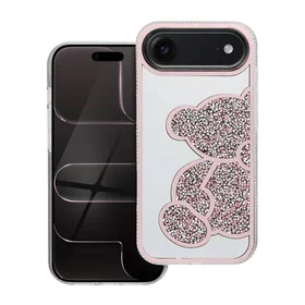 TEDDY BEAR dėklas telefonui IPHONE 17 Air rožinis