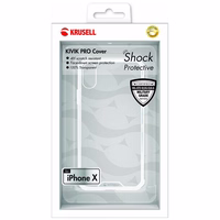 Krusell Kivik Pro Cover - dėklas iPhone X (skaidrus)