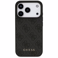 Guess 4G Classic dėklas telefonui iPhone 17 Pro - juodas