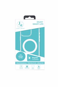 JM MAGSAFE CRYSTAL I dėklas iPhone 16 Pro skaidrus