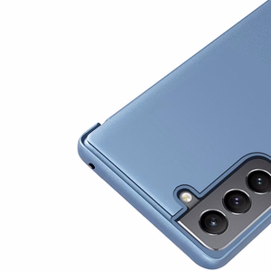 Clear View Case atverčiamas dėklas Samsung Galaxy S22 + (S22 Plus) rožinis
