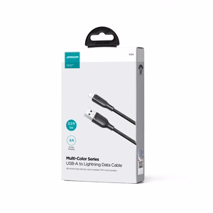 Joyroom Multi-Color Series S-A34 кабель USB-A Lightning 3A 1м - чёрный