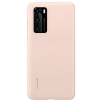 Originalus dėklas Huawei P40 - silikoninis apsauginis dėklas (51993729) rožinis