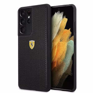 Ferrari FESPEHCS21LBK S21 Ultra G996 чёрный/чёрный жёсткий чехол On Track Perforated