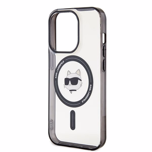 Karl Lagerfeld IML Choupette's Head Magnetinis dėklas telefonui iPhone 15 Pro - skaidrus