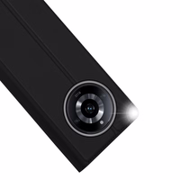 Dux Ducis Skin Pro dėklas Realme 11 Flip kortelių dėklas su stovu - juodas