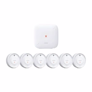 X-SENSE XS0D-MR61 rinkinys: 6 dūmų detektoriai ir SBS50 bazinė stotelė