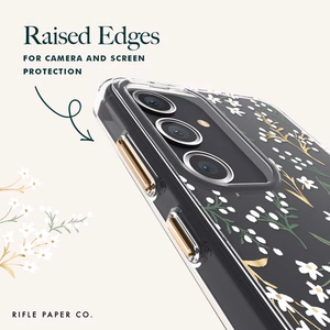 Ультратонкий антимикробный чехол Rifle Paper Co. для Samsung Galaxy S24+, с рисунком «Petite Fleurs»