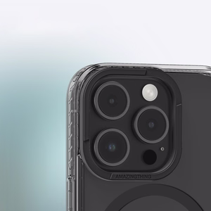 AmazingThing Titan Pro Mag dėklas su magnetiniu žiedu iPhone 16 Pro - juodas