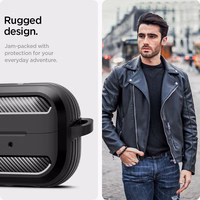 Spigen Rugged Armor dėklas Samsung Galaxy Buds 3 / 3 Pro - juodas