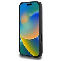 Guess 4G žiedo klasikinio logotipo magnetinis dėklas telefonui iPhone 16 Pro Max - juoda