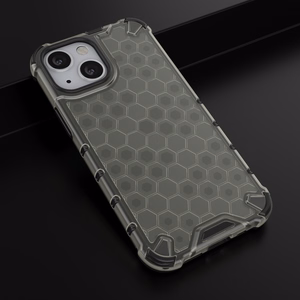 Honeycomb Case šarvu dangtelis su TPU buferiu iPhone 13 mini juodas