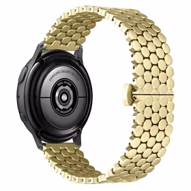 Beline dirželis Watch 20mm Metal Honeycomb auksinis box