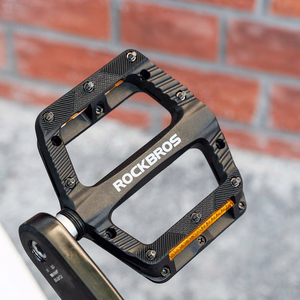 Rockbros BP2501 nailoniniai dviračio pedalai su atšvaitais – juodi