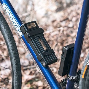 Rockbros LKXR2006 sulankstoma dviračio spyna su raktu – juoda