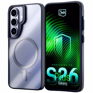 3mk Satin Armor MagCase for Samsung Galaxy S26+ - juodas
