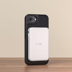 Tech-Protect Wallet MagSafe iPhone 16e dėklas - matinis juodas