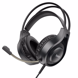 Laidinės ausinės Jack 3,5 mm su mikrofonu W106 juodos