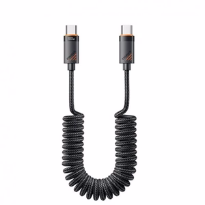 USB Laidas Essager Chuan juodas 60W Type-C / Type-C 180cm