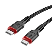 Kabelis USB C į USB C Hoco 3A 60W 3 m X59 juodas
