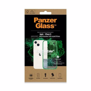 PanzerGlass ClearCase antibakterinis dėklas telefonui su Military Grade sertifikatu iPhone 13 / 14 / 15 - permatomas žalias