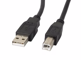 Lanberg CA-USBA-10CC-0050-BK USB kabelis USB 2.0 5 m USB B Juoda