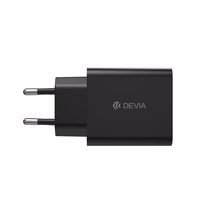 Devia wall įkroviklis Rocket PD 45W 1x USB-C baltas + laidas USB-C - USB-C