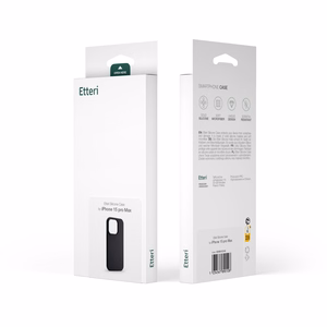 Silikoninis dėklas Etteri - iPhone 15 6,1" juodas