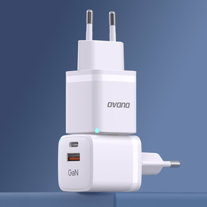 Sieninis įkroviklis GaN 33W PPS USB C/USB Dudao A13Pro – baltas