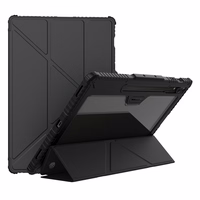 Nillkin Bumper Leather Case Pro dėklas Samsung Galaxy Tab S9+ - juodas