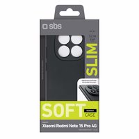 SBS Instinct dėklas, skirtas "Xiaomi Redmi Note 15 Pro 4G" - Juodas