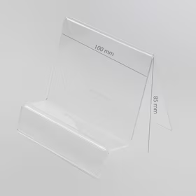 Plexi vertikalus laikiklis / telefonui ir planšetės stovas su vieta kainai (Navi/Tablet)