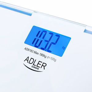 Bathroom scale ADLER AD 8183 with edge lighting White