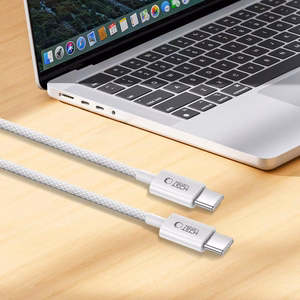 Tech-Protect Ultraboost Lite USB-C PD60W/3A laidas 100 cm - pilkas