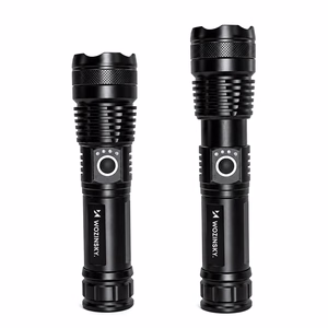 Wozinsky WLT-15W 15W 1500lm CREE IP65 Tactical Flashlight with Adjustable Beam - Black
