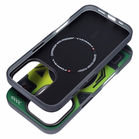 Dėklas telefonui FORCELL F-PROTECT su dviejų sluoksnių 4D technologija, militarinio kritimo testo suderinamas su MagSafe skirtas IPHONE 16 PRO žalias